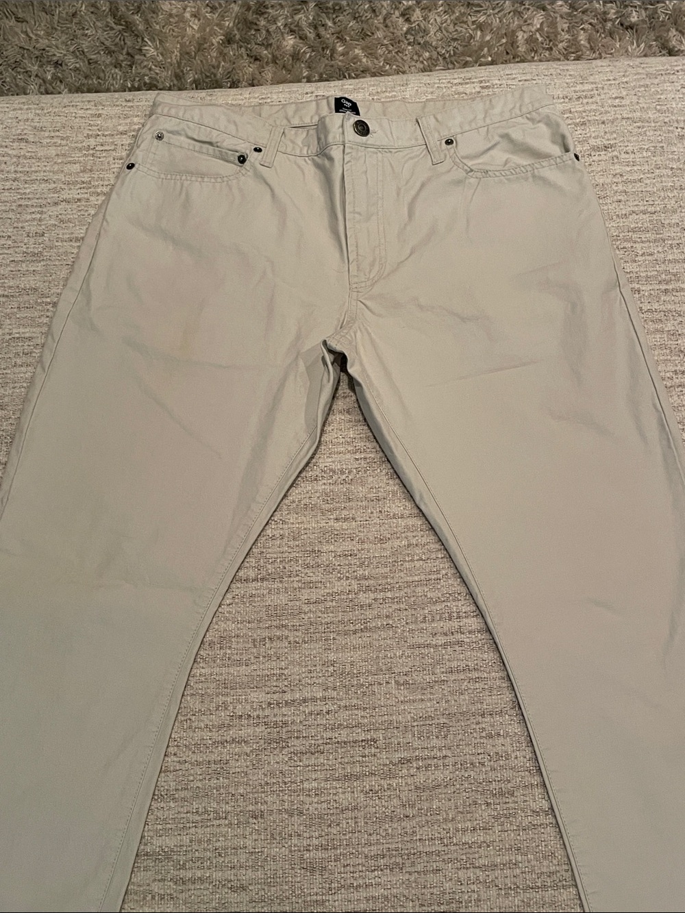 Gap Mens Slim Chino 2 Pack 36x32 NWOT Gray Bone - Picture 8 of 15